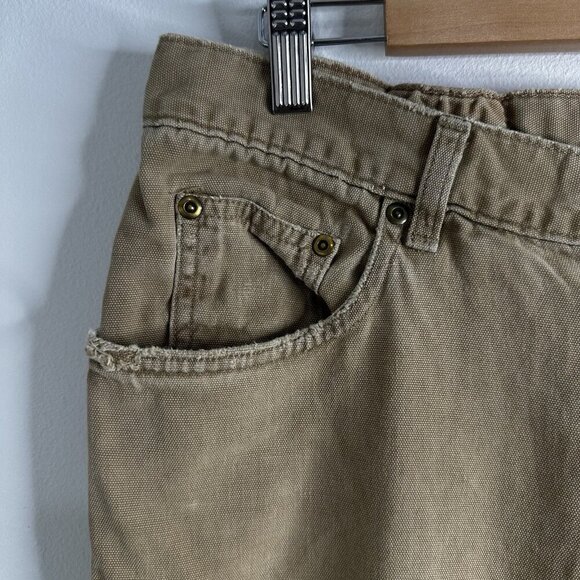 Bills Khakis Weathered Canvas USA rugged 5 Pocket Standard fit 34 (FLAWS) - Picture 3 of 16
